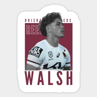 Reece Walsh Brisbane Broncos Sticker